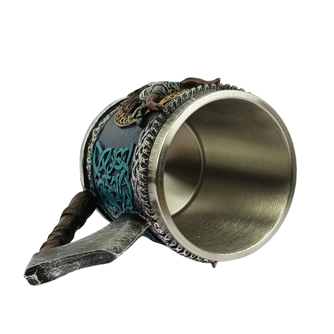 WorldNorse Keltischer Knoten Wikinger Axt Griff Tasse