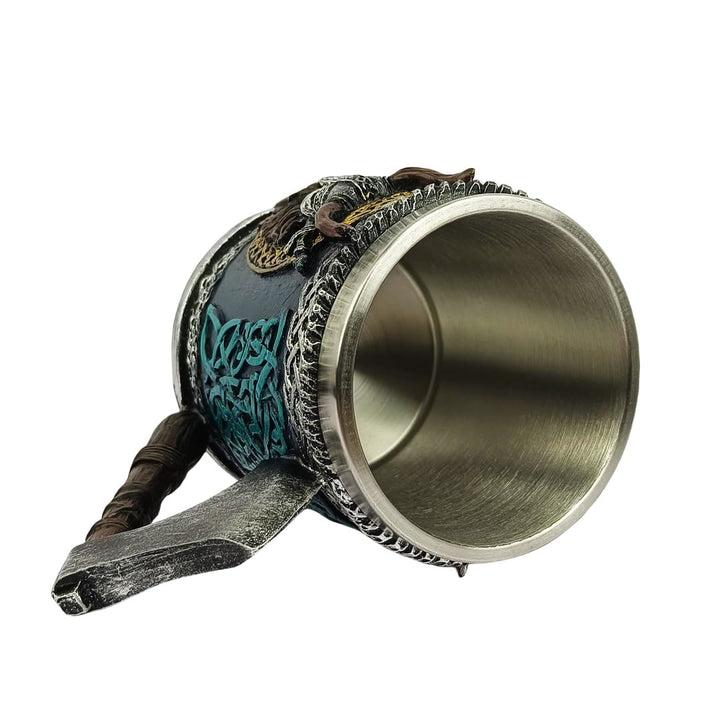 WorldNorse Keltischer Knoten Wikinger Axt Griff Tasse