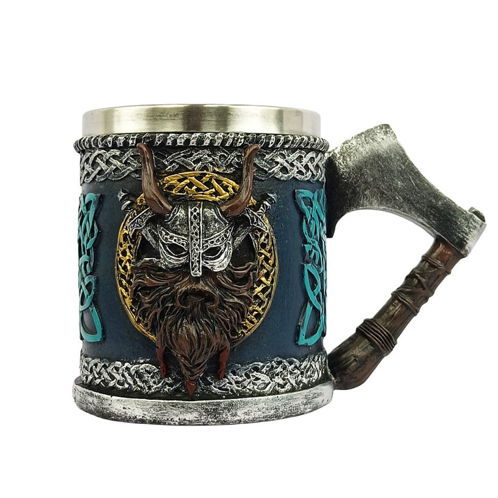 WorldNorse Keltischer Knoten Wikinger Axt Griff Tasse