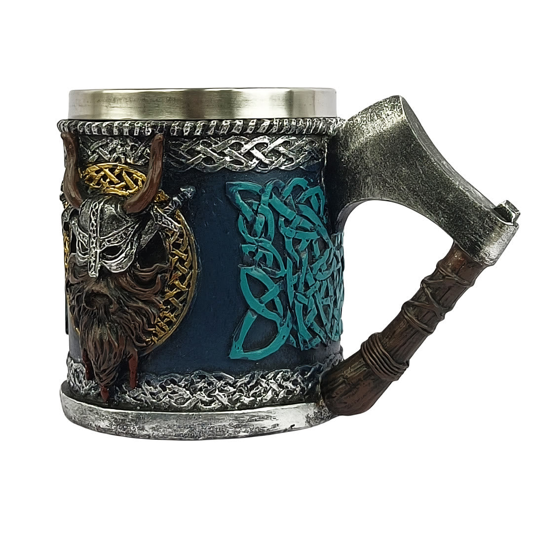 WorldNorse Keltischer Knoten Wikinger Axt Griff Tasse