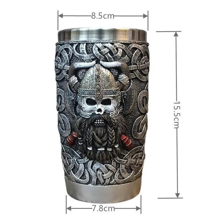 WorldNorse Wikinger Totenkopf Krieger Keltischer Knoten Tasse