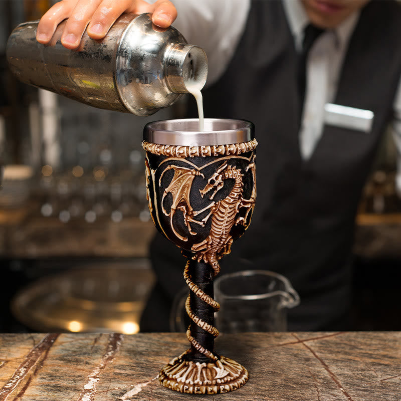 WorldNorse Nordischer Drache -Skelettkelch