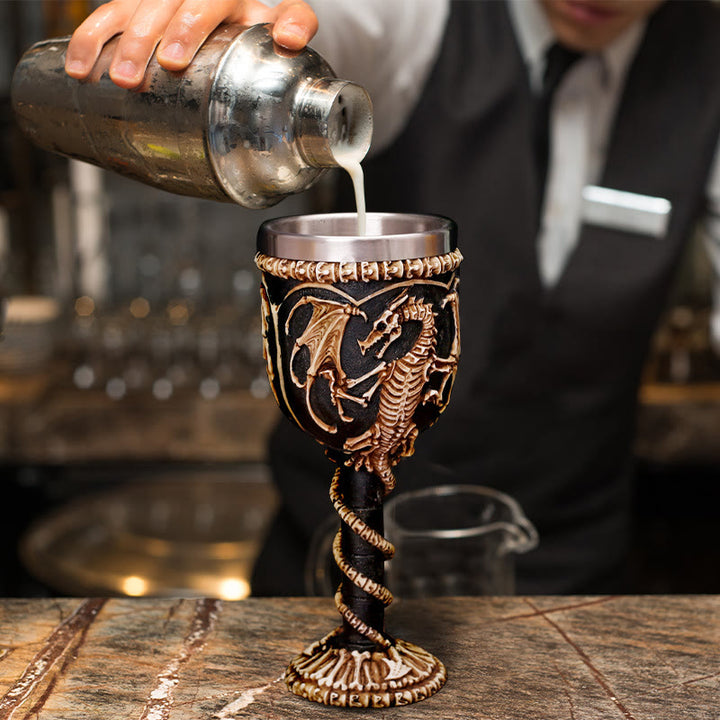 WorldNorse Nordischer Drache -Skelettkelch