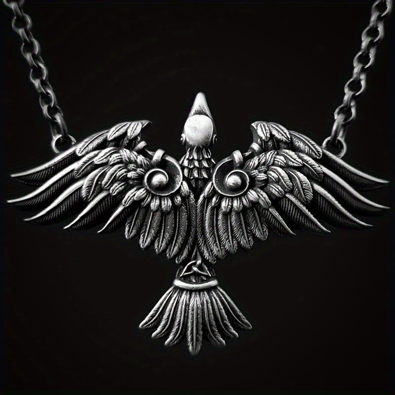 WorldNordische Wikinger-Halskette mit keltischem Raven