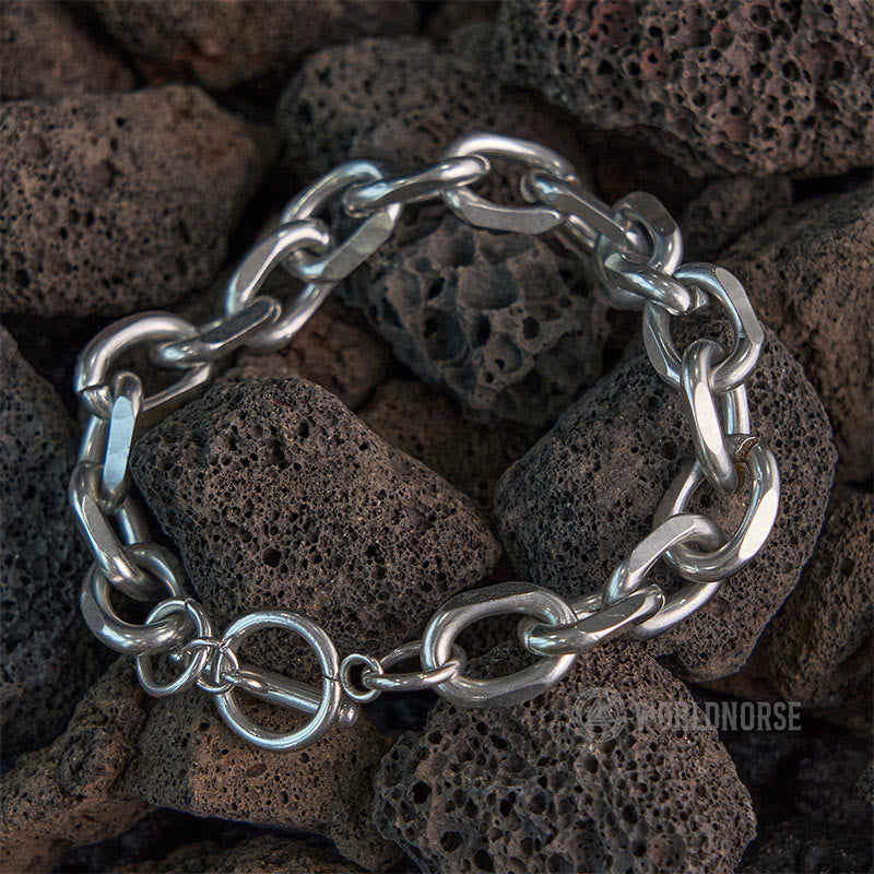 WorldNorse Flaches Rhombus-Armband mit Ein-Wort-Schnalle