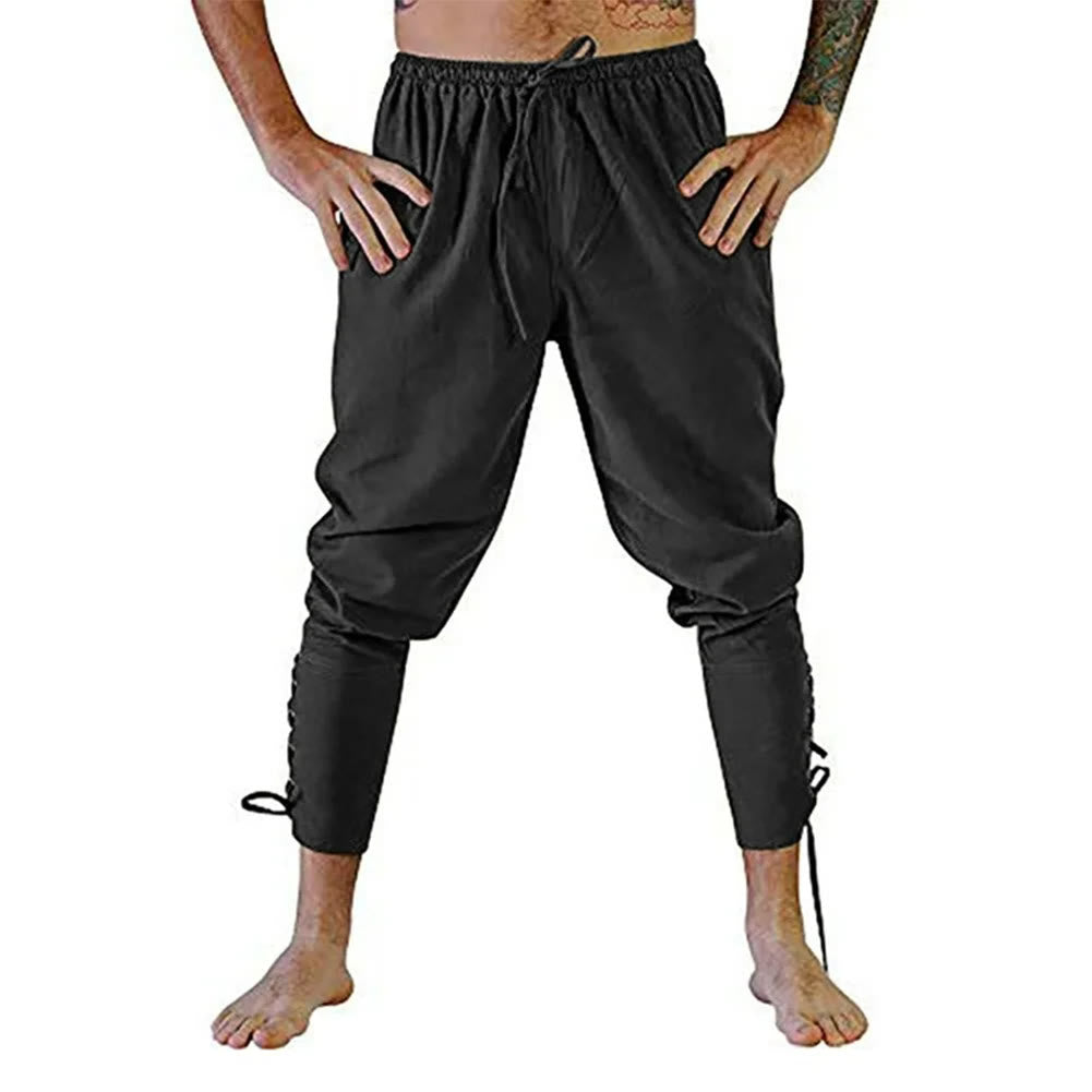WorldNorse Viking Traditionelle Kostümhose mit Knöchelschnürung