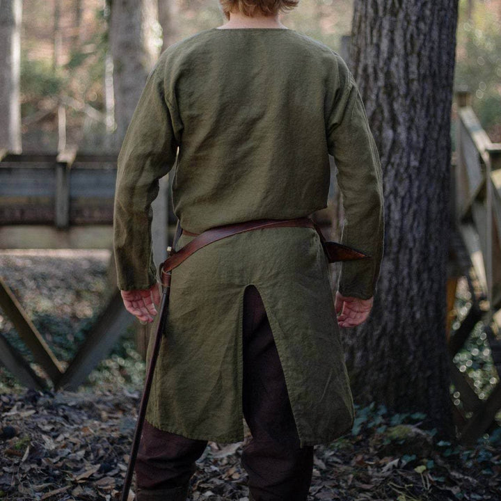 WorldNorse Mittelalterliches Ritterkostüm mit geschlitztem Halsausschnitt