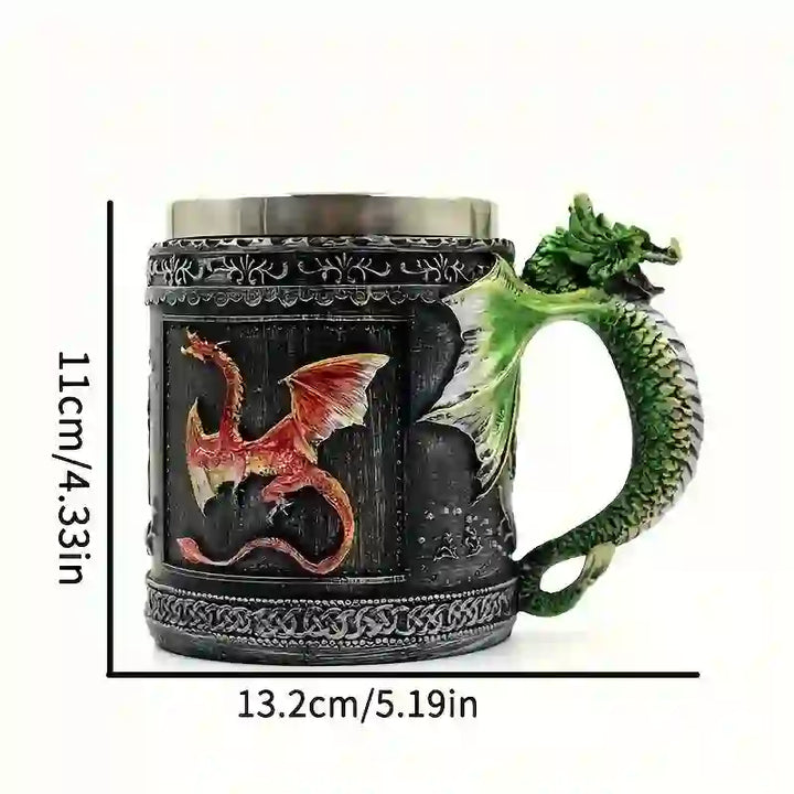 WorldNorse Mythischer Doppeldrache Tasse