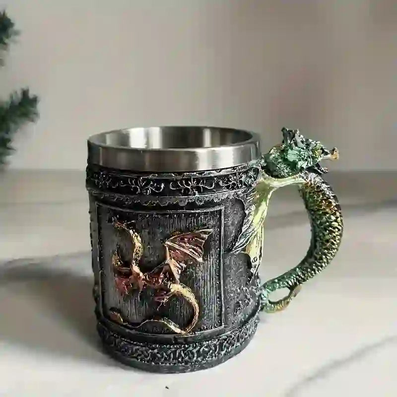 WorldNorse Mythischer Doppeldrache Tasse