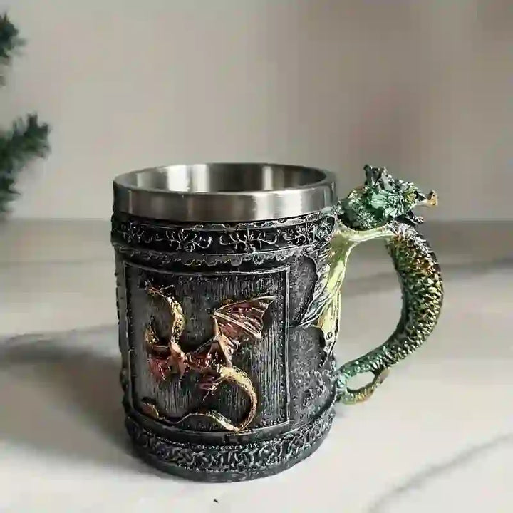 WorldNorse Mythischer Doppeldrache Tasse