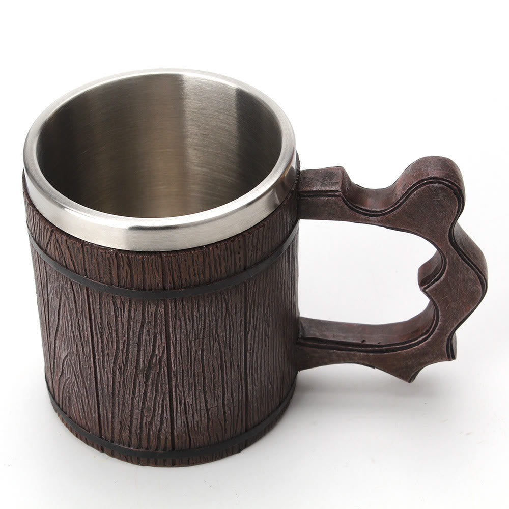 WorldNorse Bierkrug aus Holz und Harz