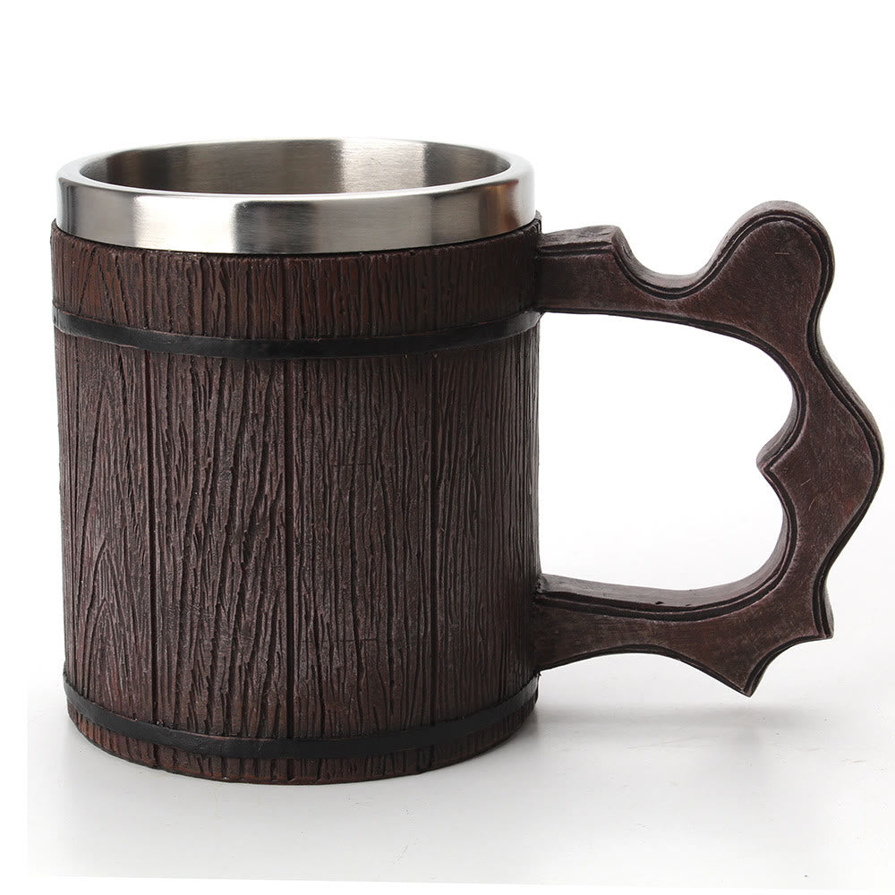 WorldNorse Bierkrug aus Holz und Harz