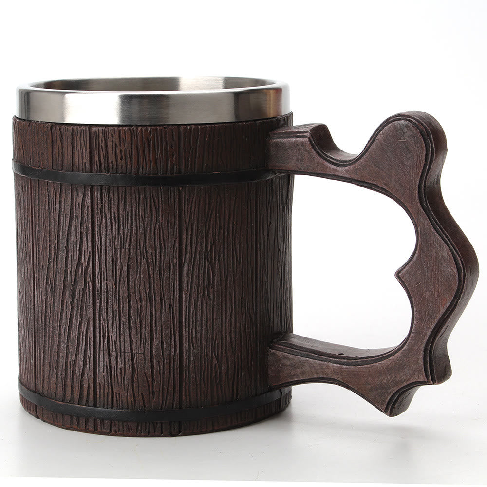 WorldNorse Bierkrug aus Holz und Harz