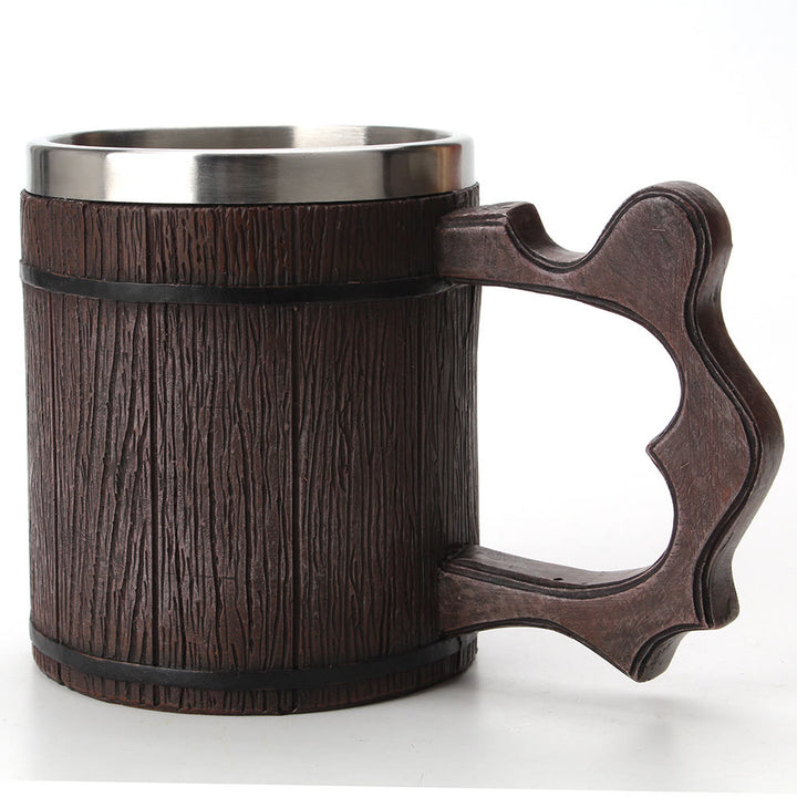 WorldNorse Bierkrug aus Holz und Harz