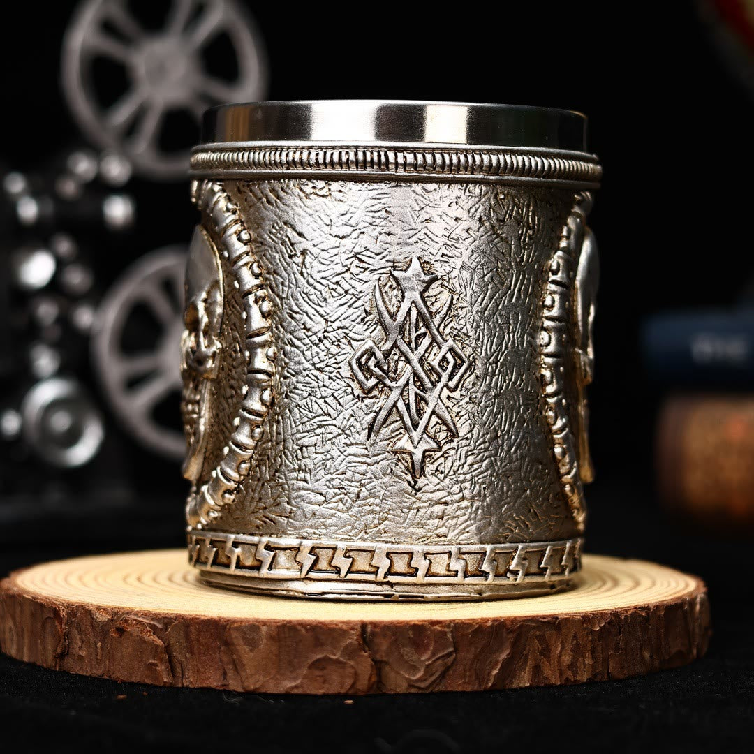 WorldNorse Gothic Totenkopf Krug