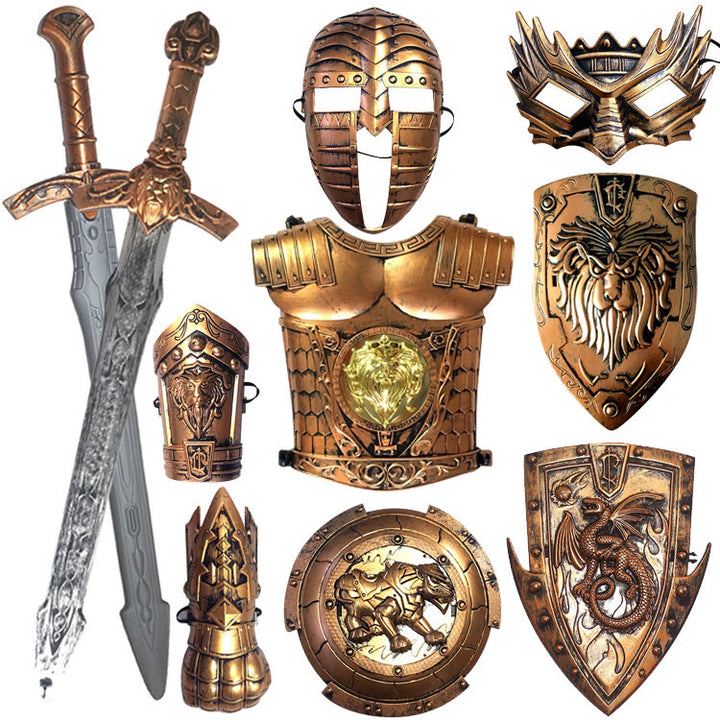 WorldNorse Warrior Rüstung Schild Schwert Maske Waffe