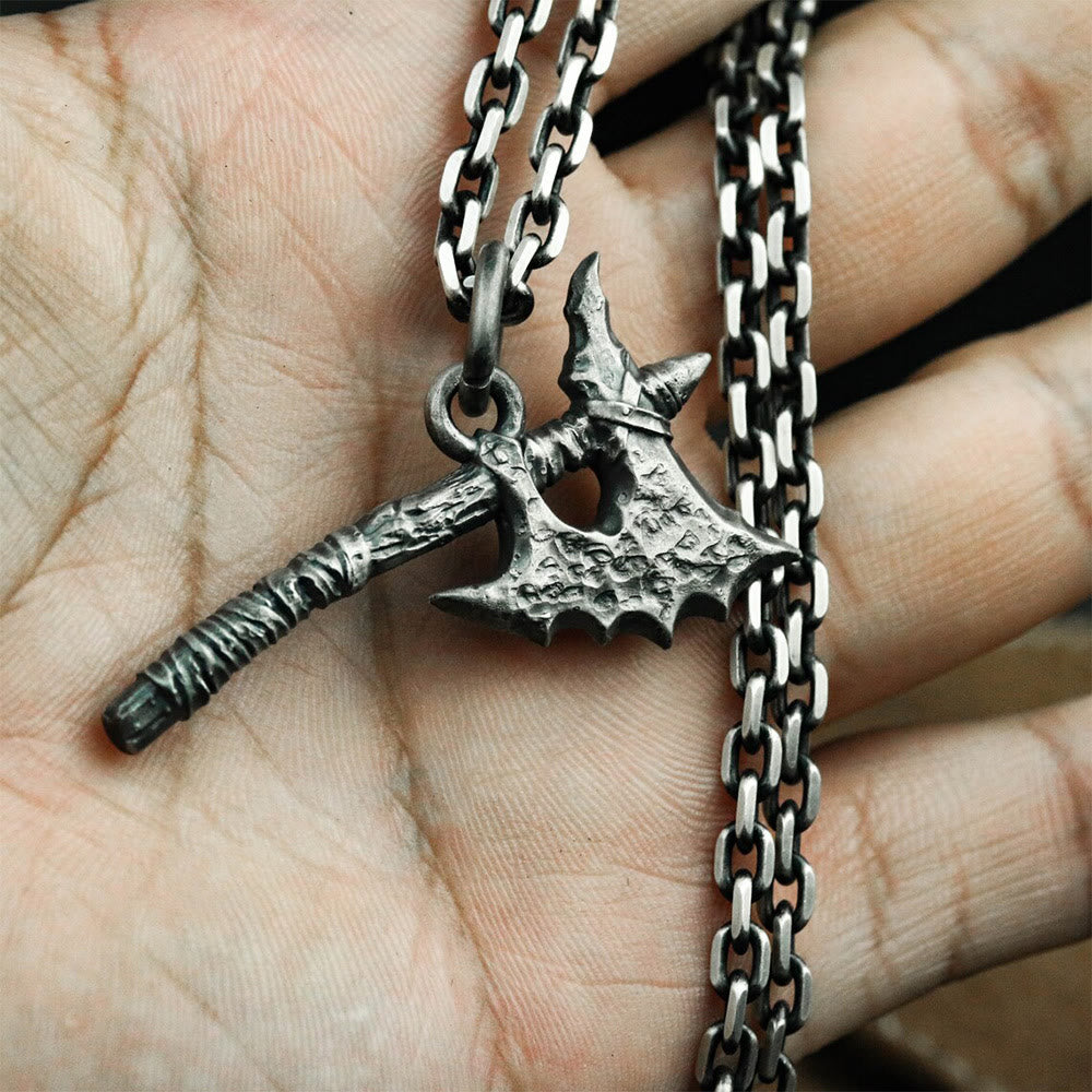 WorldNorse Retro Wikinger Axt Halskette