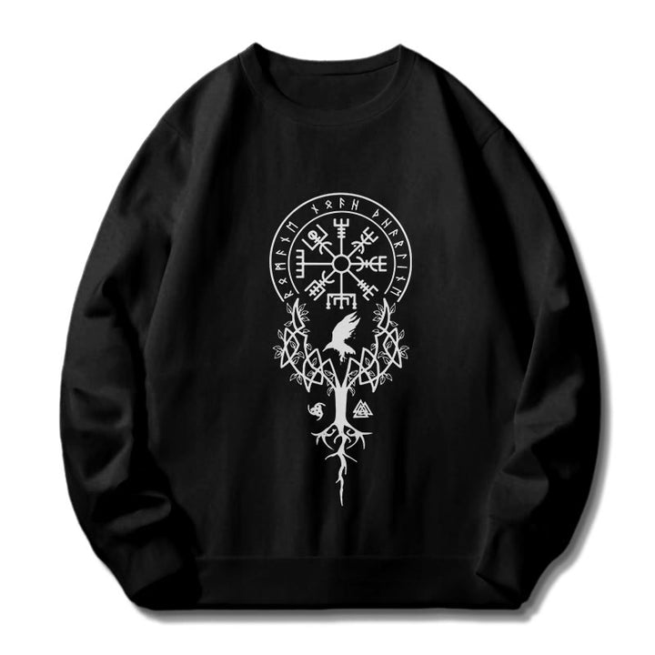 WorldNorse Viking Vögel Runen Totem Sweatshirt