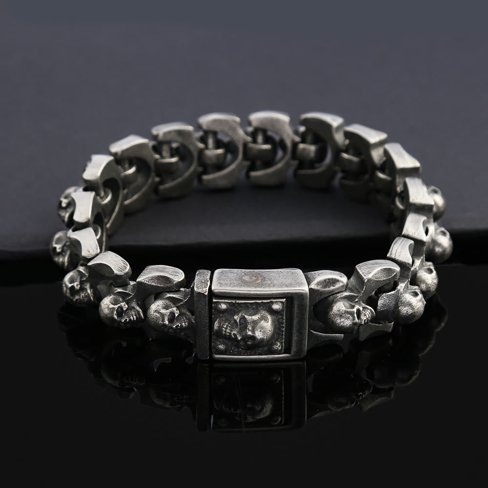 WorldNorse Totenkopf Schweres dominantes Armband