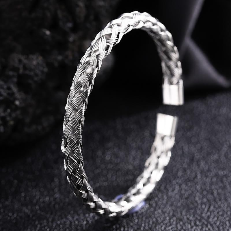 WorldNorse Geflochtenes Kabel-Manschettenarmband