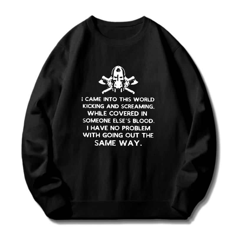WorldNorse Ich kam in diese Welt Viking Sweatshirt