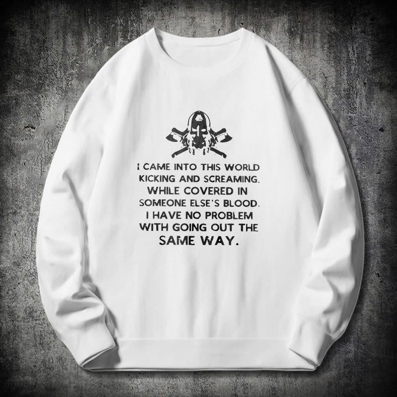 WorldNorse Ich kam in diese Welt Viking Sweatshirt