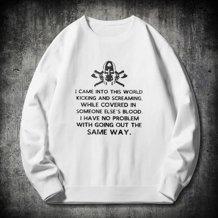 WorldNorse Ich kam in diese Welt Viking Sweatshirt