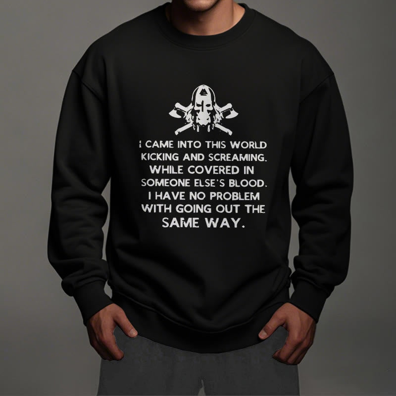 WorldNorse Ich kam in diese Welt Viking Sweatshirt