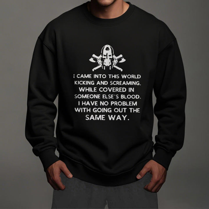 WorldNorse Ich kam in diese Welt Viking Sweatshirt