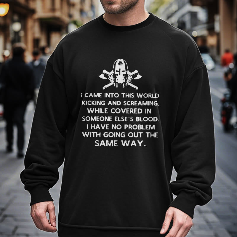 WorldNorse Ich kam in diese Welt Viking Sweatshirt
