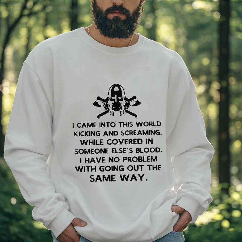 WorldNorse Ich kam in diese Welt Viking Sweatshirt
