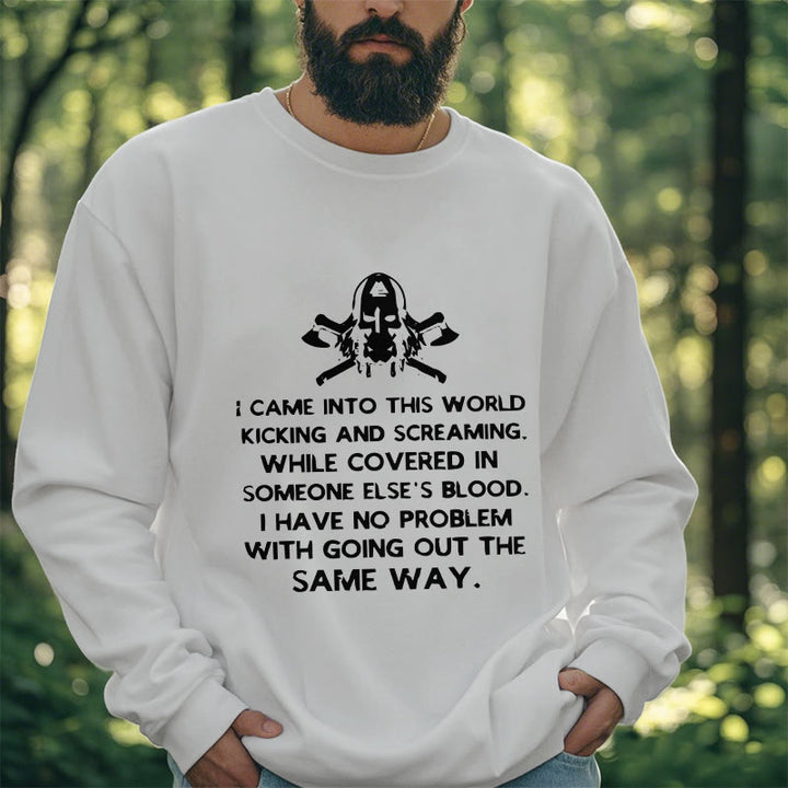 WorldNorse Ich kam in diese Welt Viking Sweatshirt