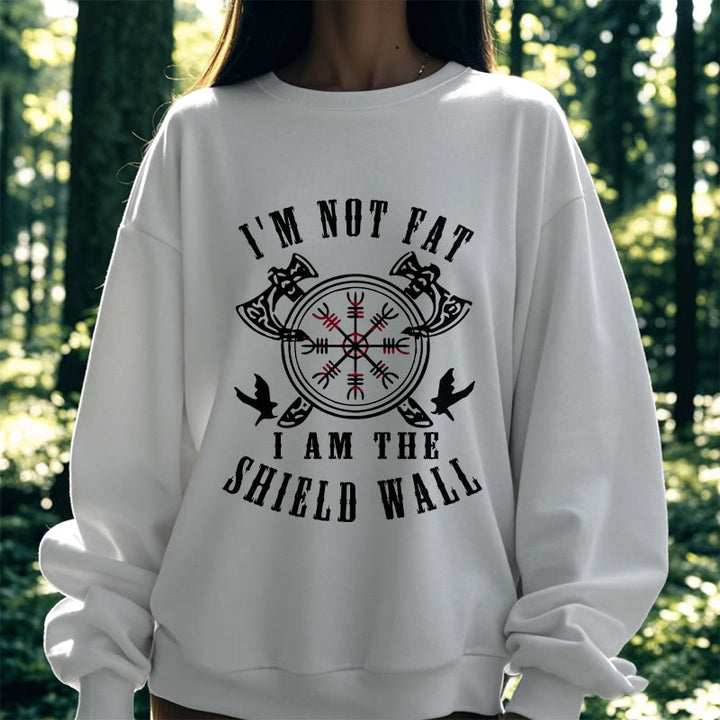 WorldNorse Ich bin der Schildwall Helm der Ehrfurcht Sweatshirt
