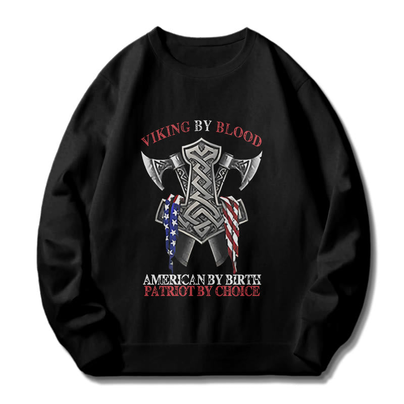 WorldNorse Viking By Blood Mjölnir Axt Keltischer Knoten Sweatshirt