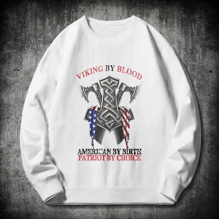 WorldNorse Viking By Blood Mjölnir Axt Keltischer Knoten Sweatshirt
