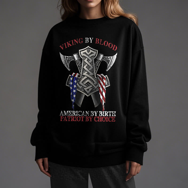 WorldNorse Viking By Blood Mjölnir Axt Keltischer Knoten Sweatshirt