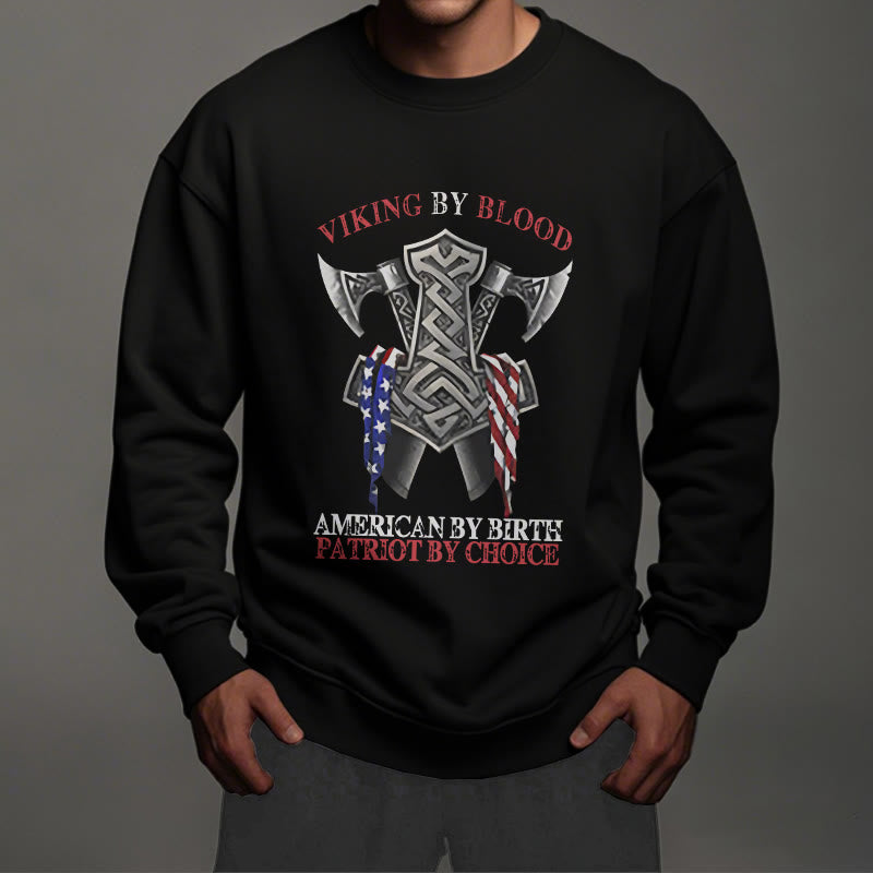 WorldNorse Viking By Blood Mjölnir Axt Keltischer Knoten Sweatshirt