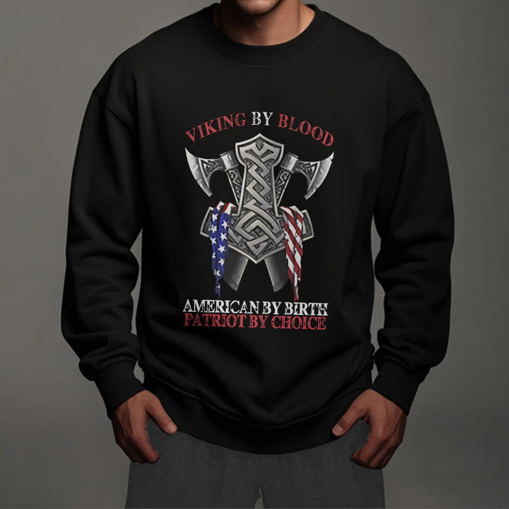 WorldNorse Viking By Blood Mjölnir Axt Keltischer Knoten Sweatshirt