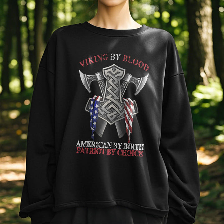 WorldNorse Viking By Blood Mjölnir Axt Keltischer Knoten Sweatshirt