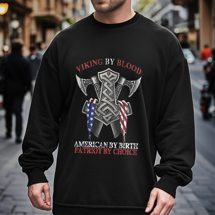 WorldNorse Viking By Blood Mjölnir Axt Keltischer Knoten Sweatshirt
