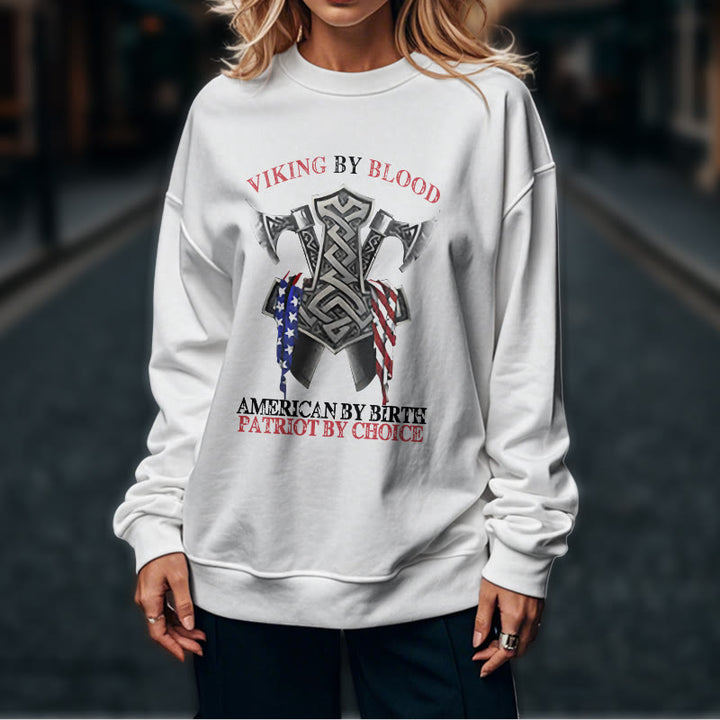 WorldNorse Viking By Blood Mjölnir Axt Keltischer Knoten Sweatshirt