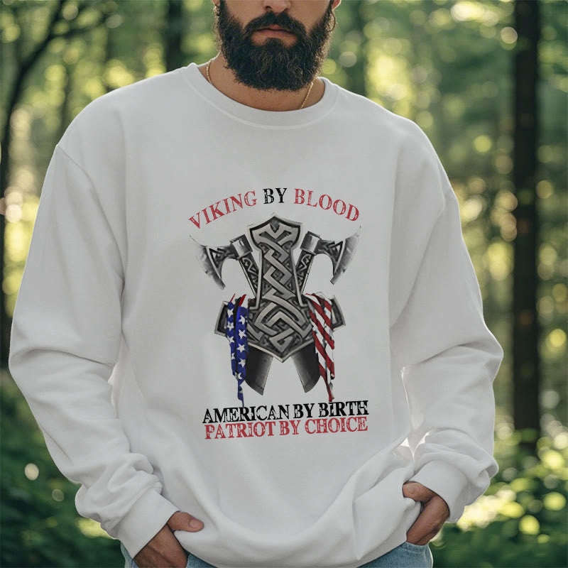 WorldNorse Viking By Blood Mjölnir Axt Keltischer Knoten Sweatshirt