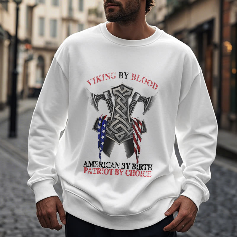WorldNorse Viking By Blood Mjölnir Axt Keltischer Knoten Sweatshirt