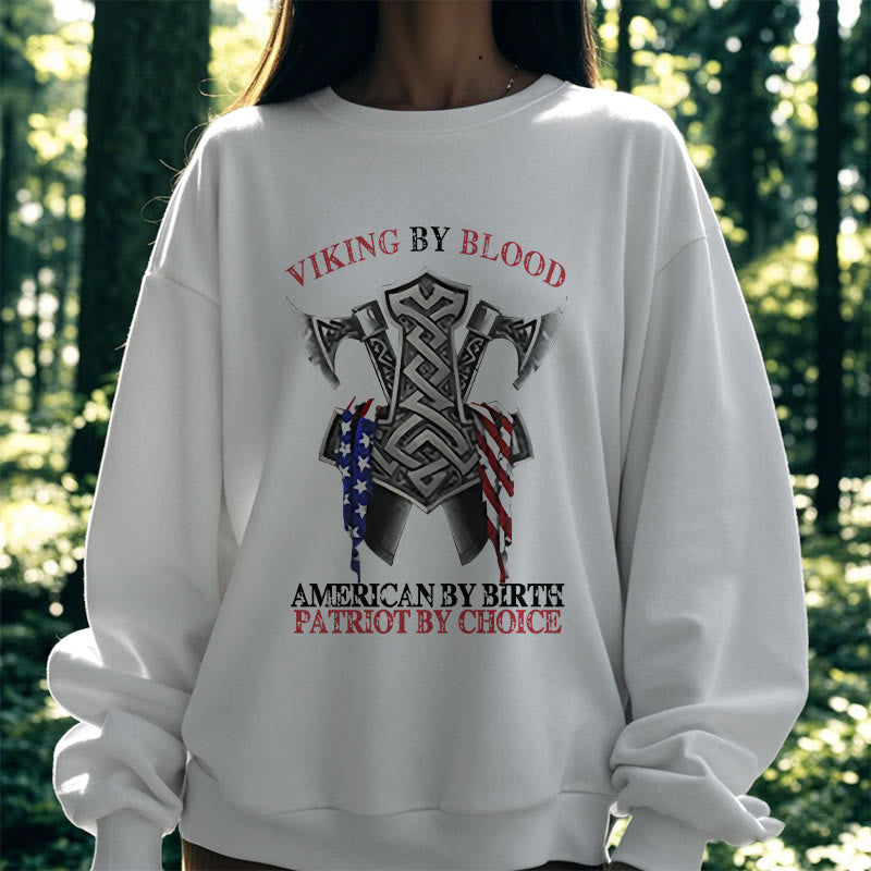 WorldNorse Viking By Blood Mjölnir Axt Keltischer Knoten Sweatshirt