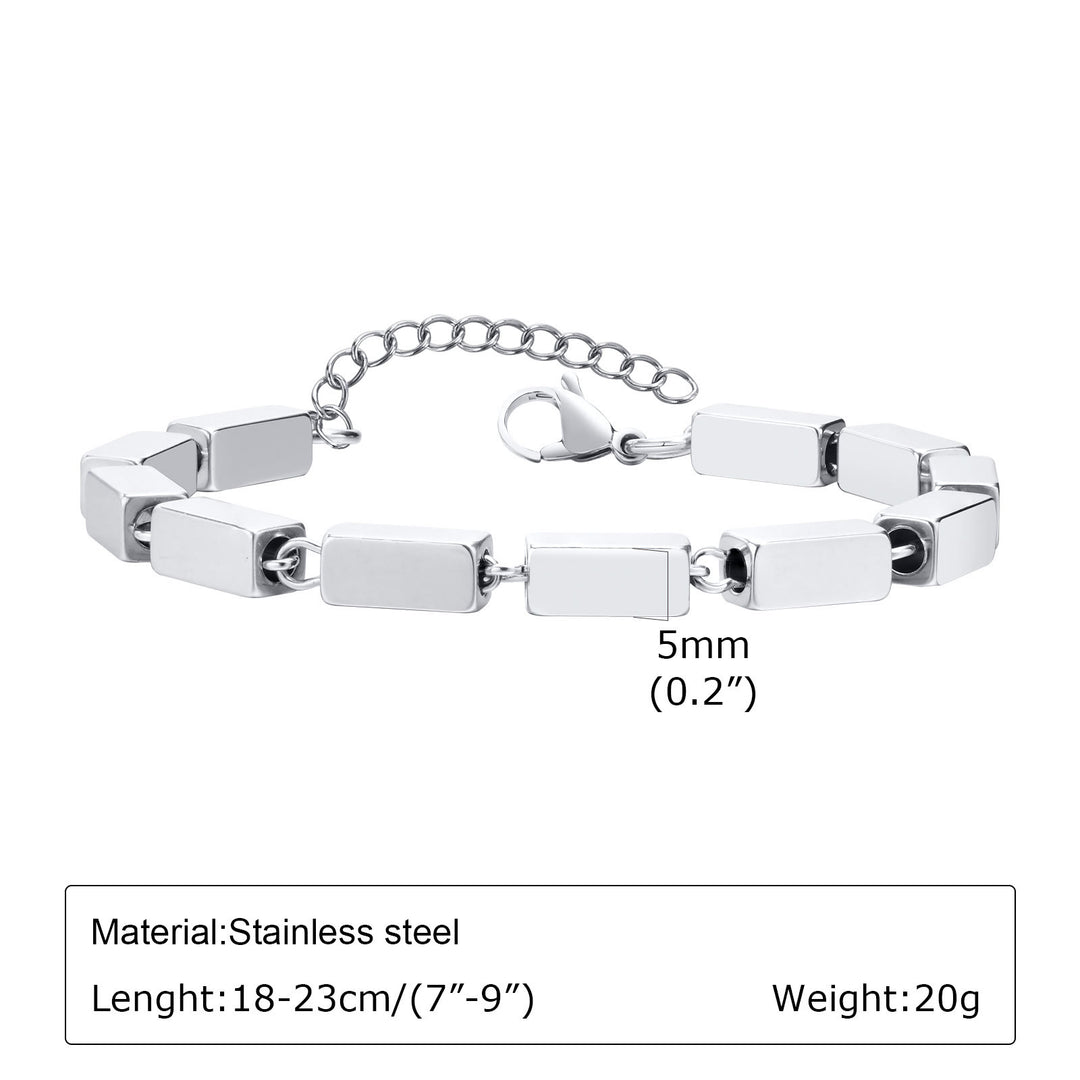 WorldNorse Punk-Armband aus Edelstahl