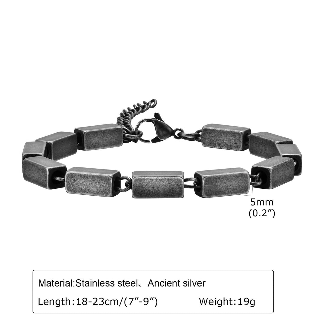 WorldNorse Punk-Armband aus Edelstahl