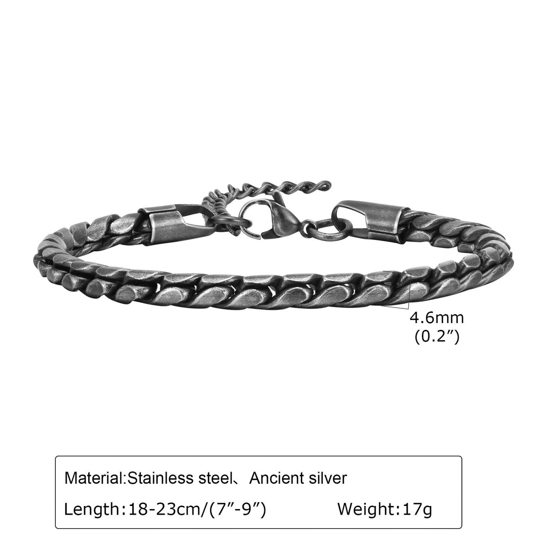 WorldNorse Punk-Armband aus Edelstahl