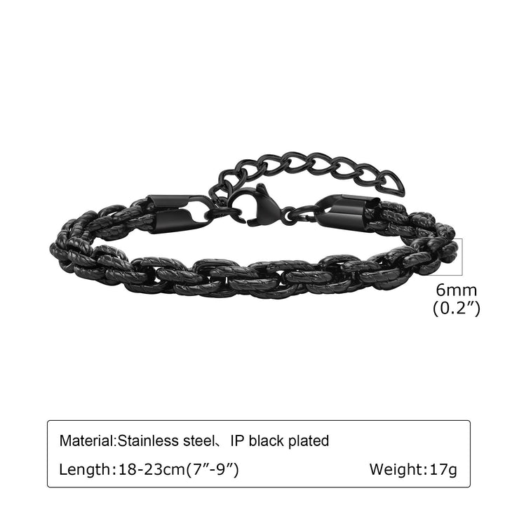 WorldNorse Punk-Armband aus Edelstahl