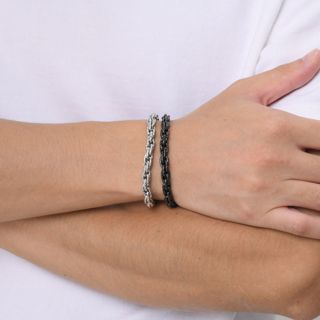 WorldNorse Punk-Armband aus Edelstahl