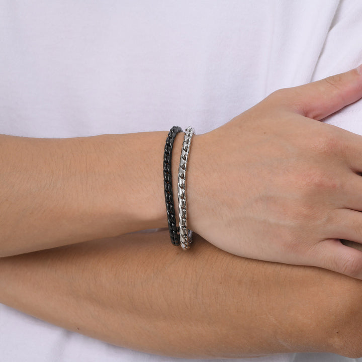 WorldNorse Punk-Armband aus Edelstahl